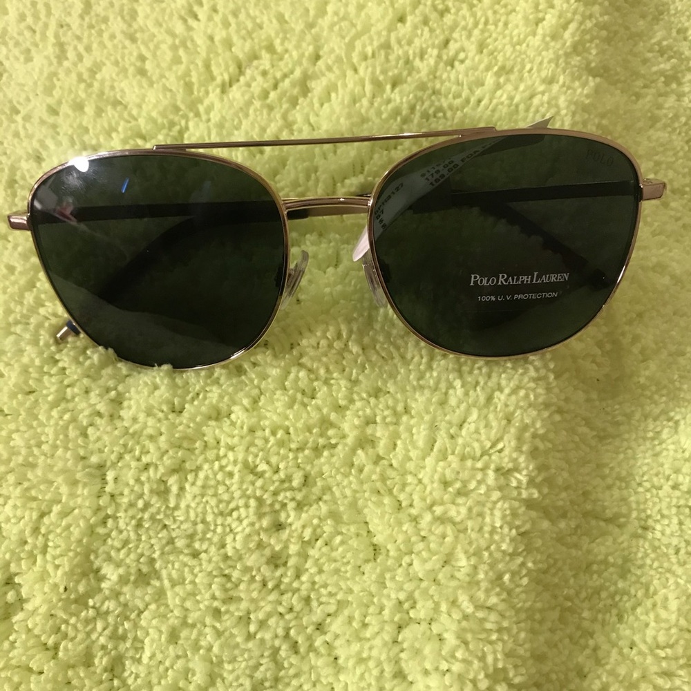 Polo Ralph Lauren Men’s Classic Gold Metal Sunglass NWT